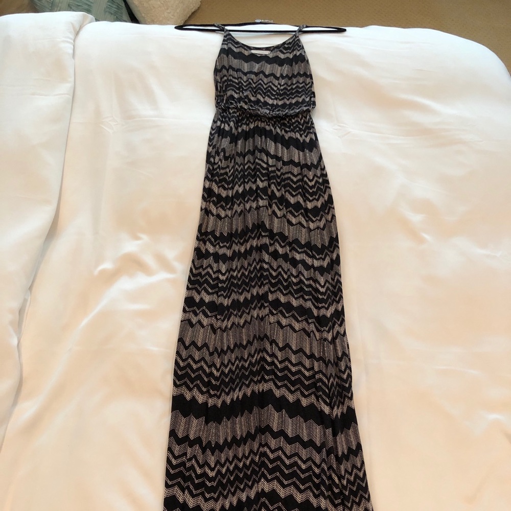 Black and White Chevron Maxi Dress!